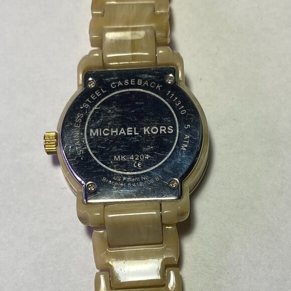 Michael Kors  Stainless Steel Horn Acetate Women's Watch - Picture 2 of 5